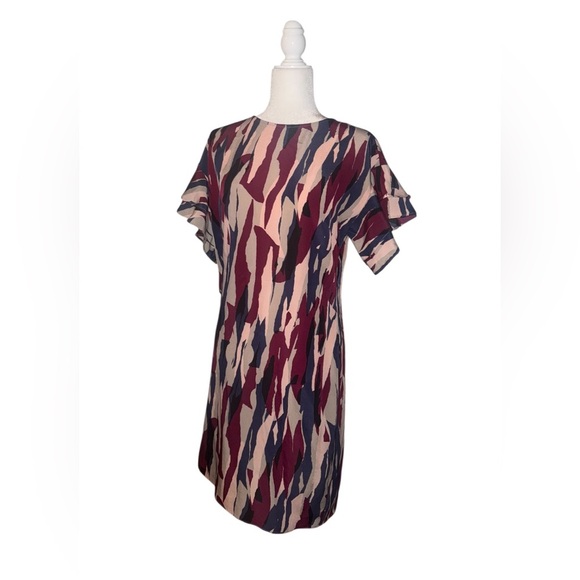 Madison Abstract Print Dress - Picture 2 of 3